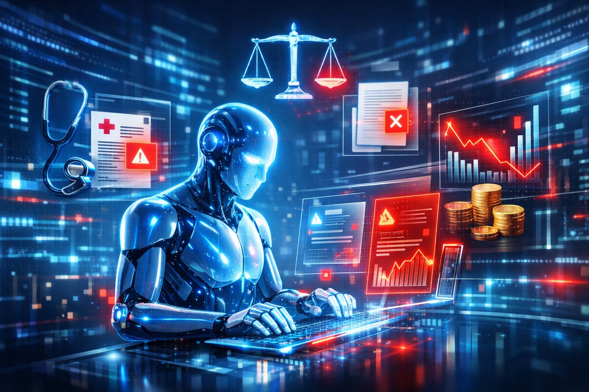 ai hallucination healthcare law finance