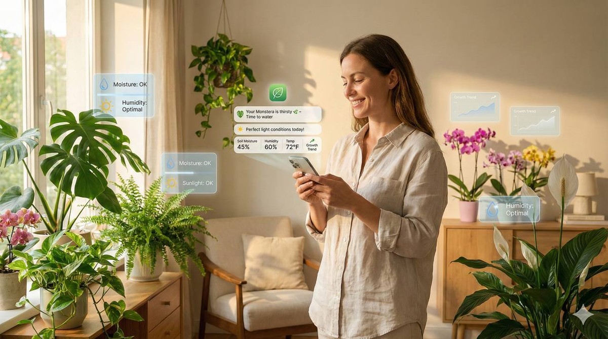 ai indoor plant care smart gardening