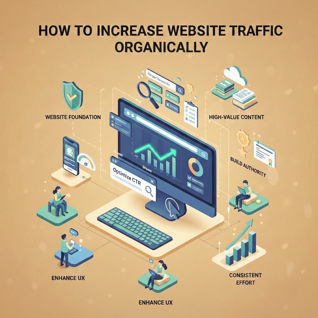 increase website traffic organically
